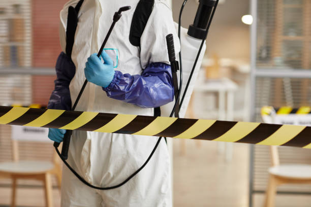 Professional Biohazard Cleanup technician working in Lyman, WY